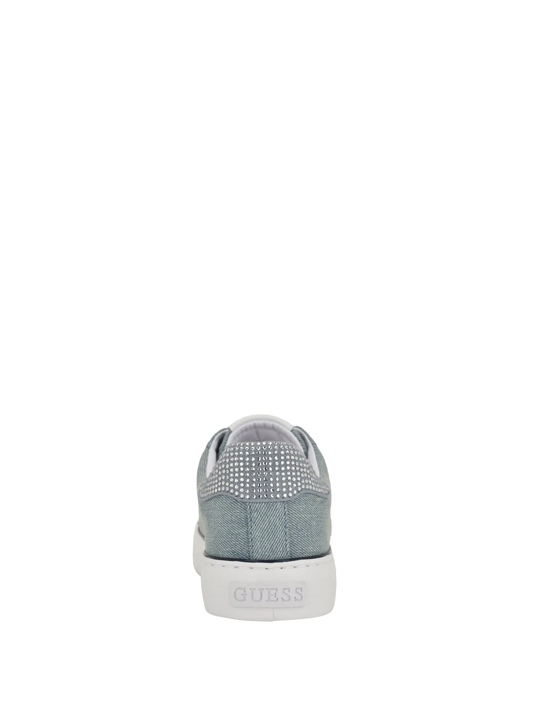 Lins Rhinestone Low-Top Denim Sneakers
