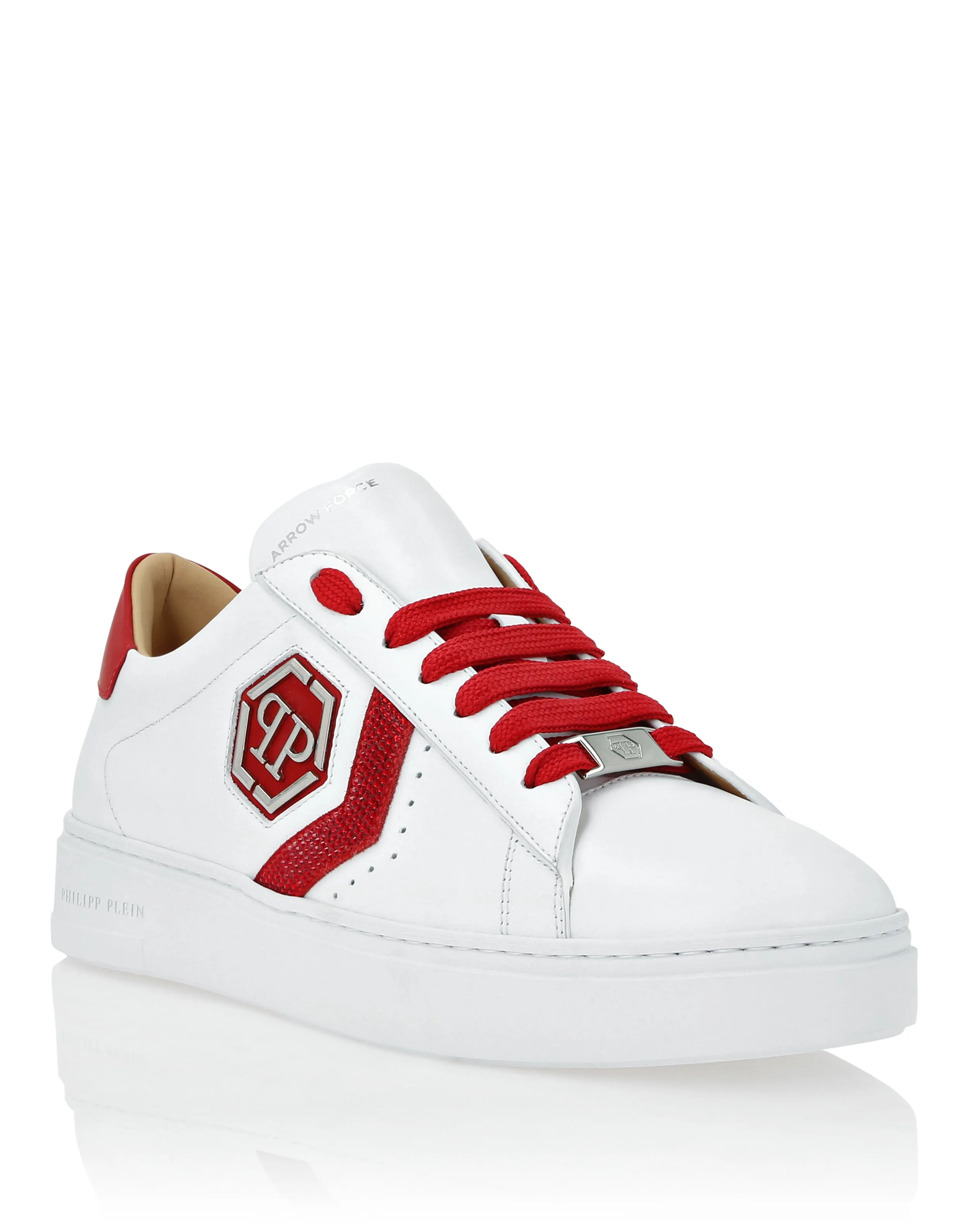 Lo-Top Leather Arrow Force Strass Sneakers