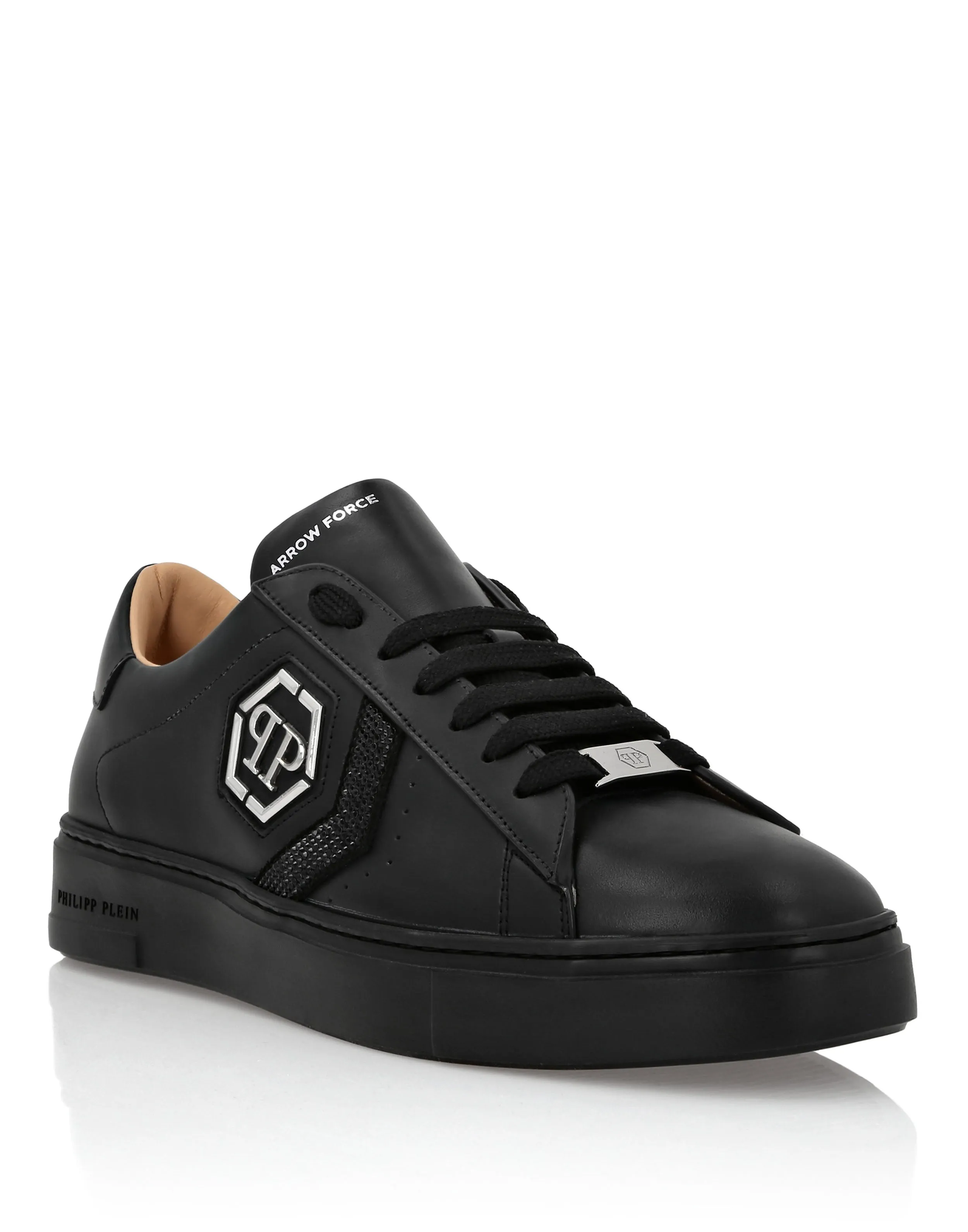 Lo-Top Leather Arrow Force Strass Sneakers