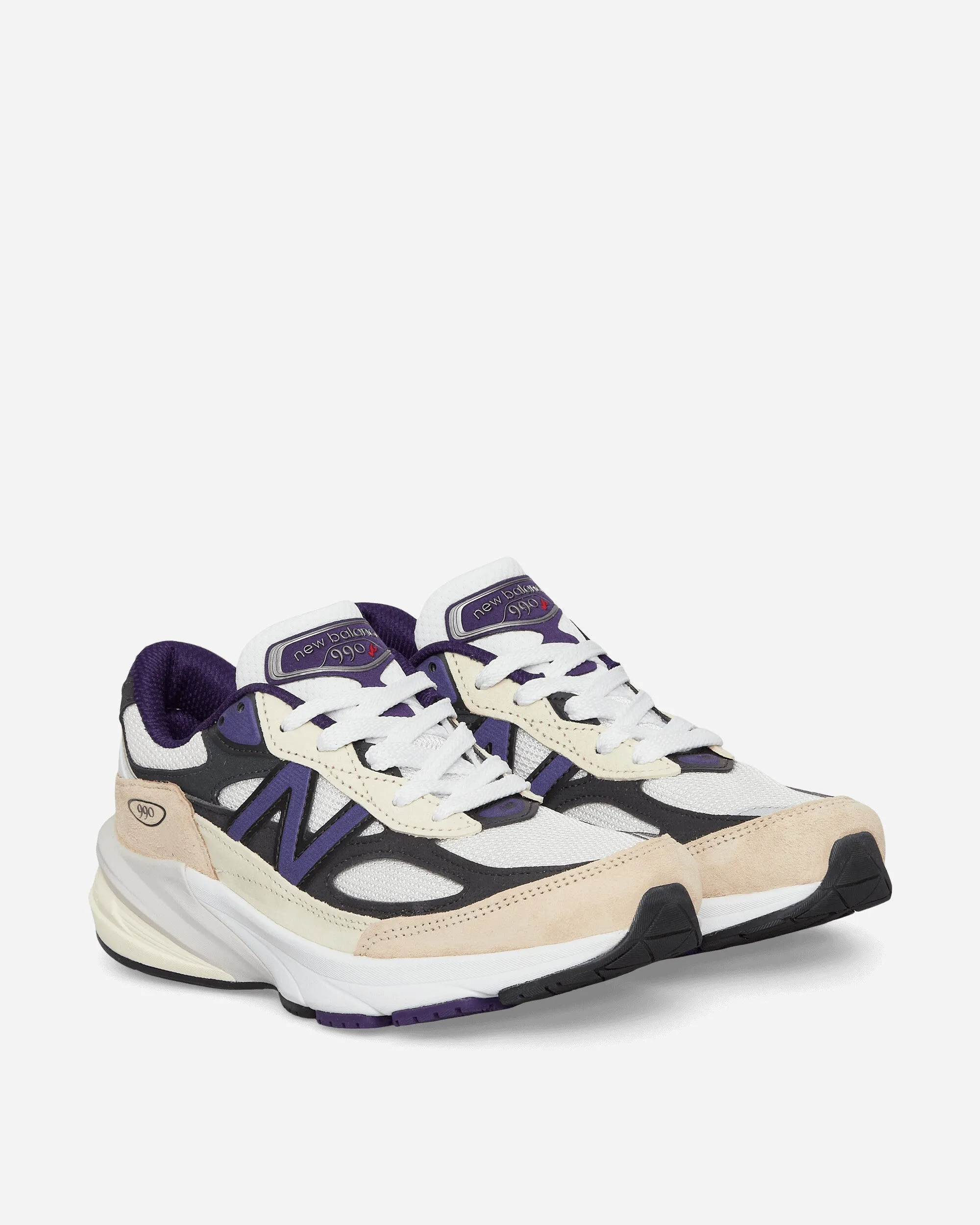 Made in USA 990v6 Sneakers White / Black Plum / Phantom