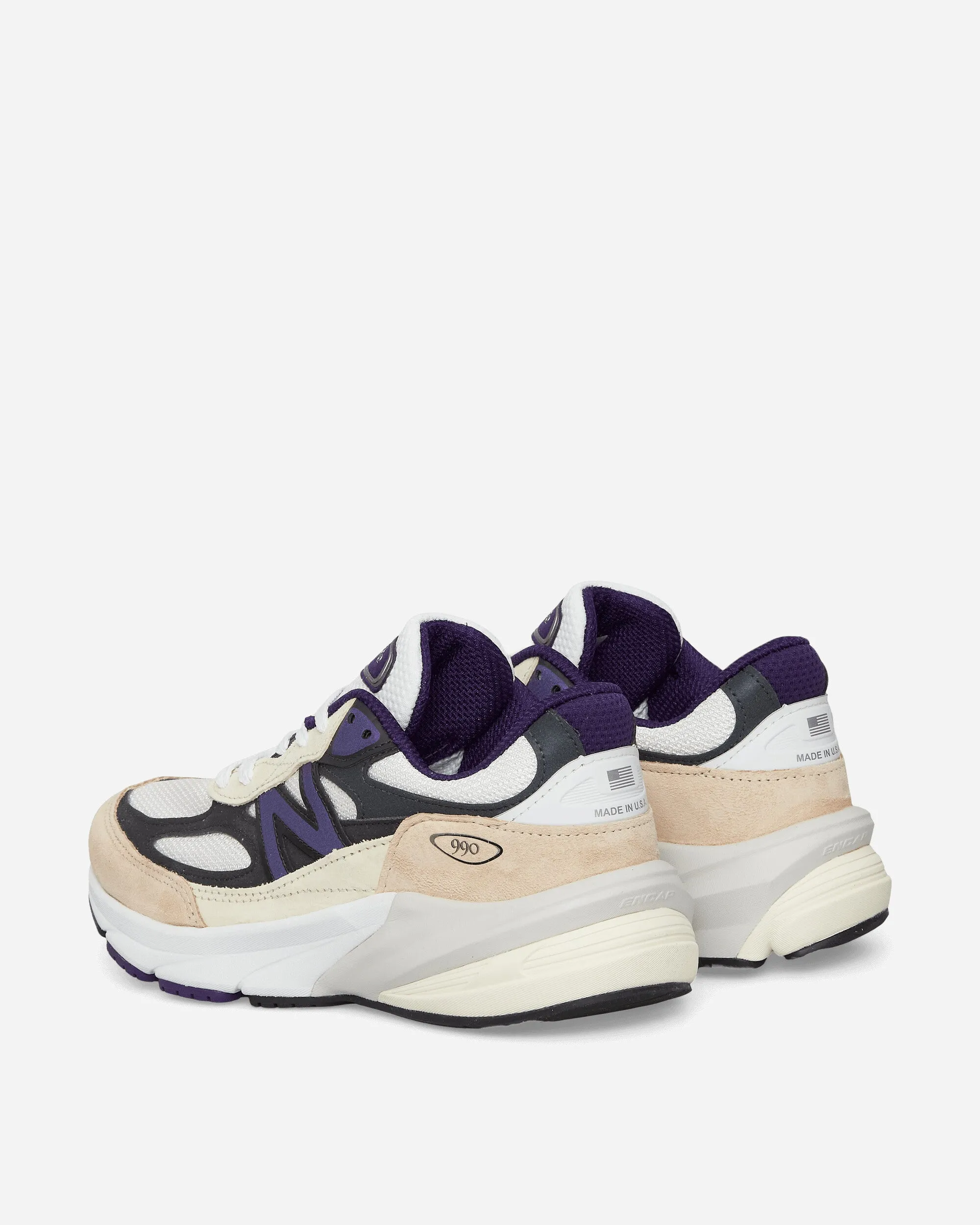 Made in USA 990v6 Sneakers White / Black Plum / Phantom