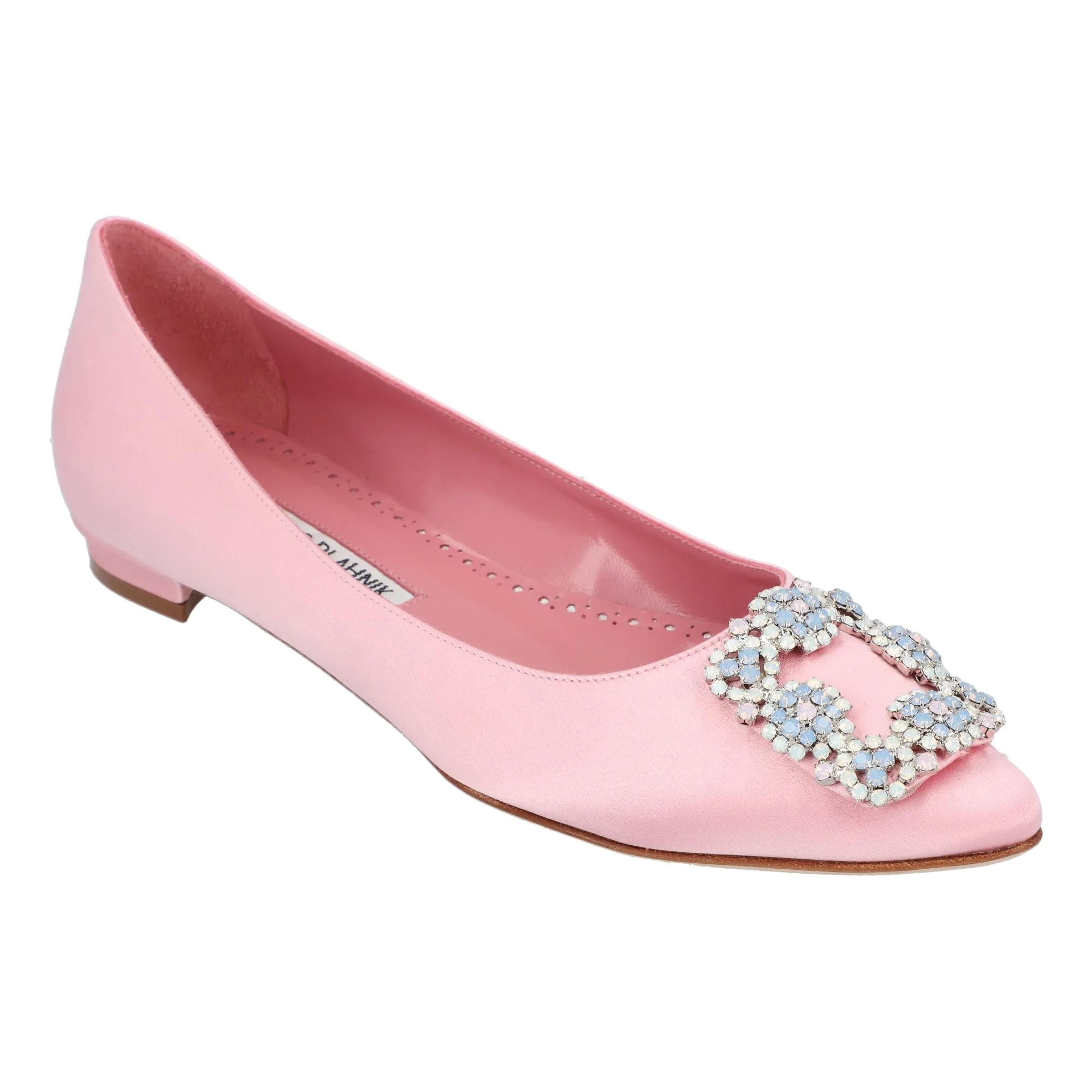 Manolo Blahnik Hangisi Ballerinas Pink