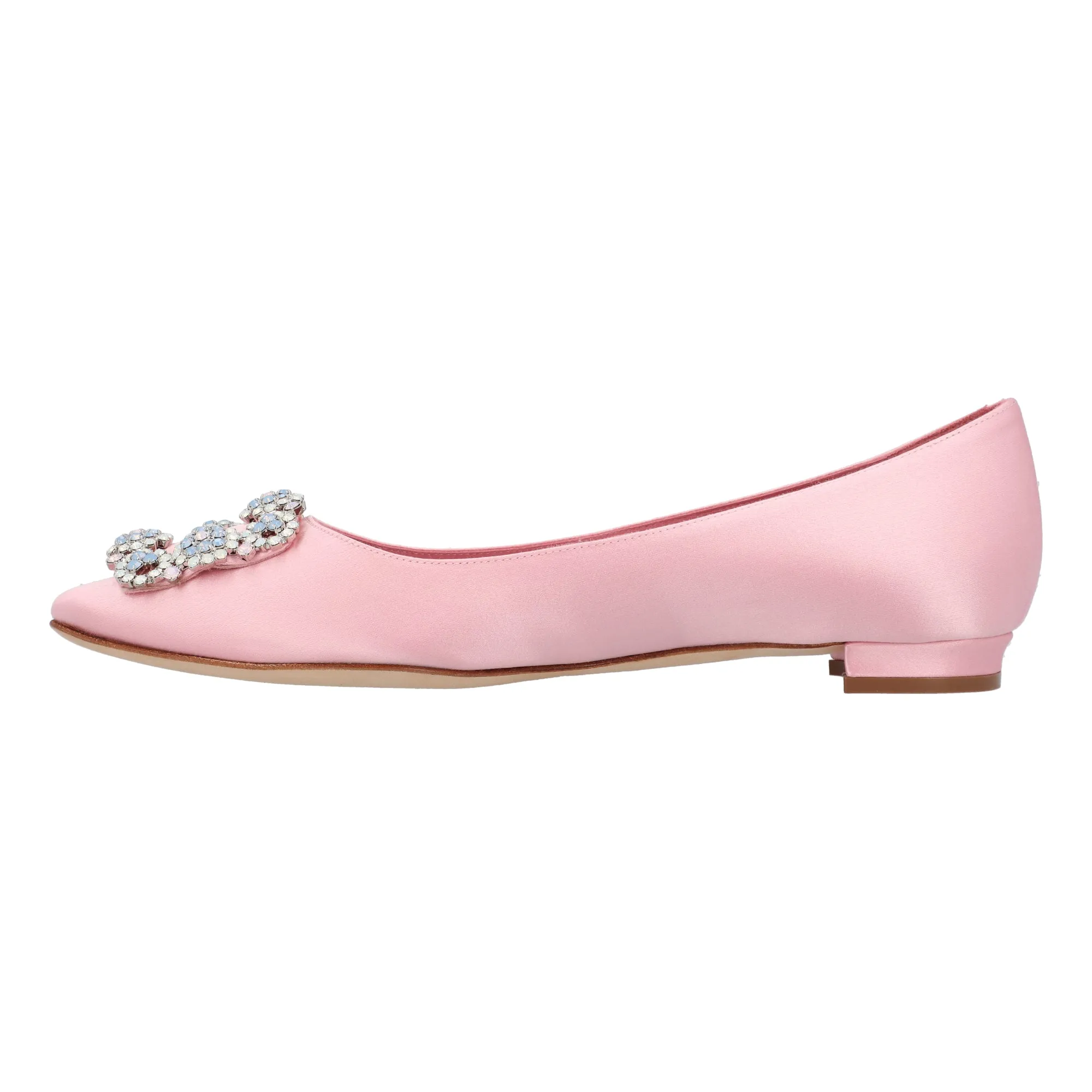 Manolo Blahnik Hangisi Ballerinas Pink