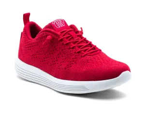 Men's Belmont Sneaker In Red Merino Wool