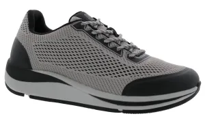 Men's Champ Walking Sneakers In Grey Black Mesh