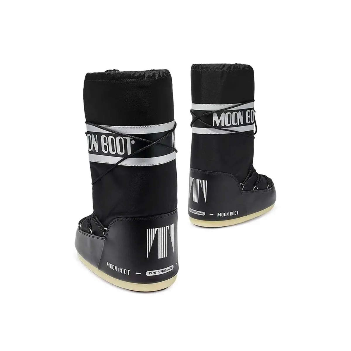 Moon Boot Girl's Icon Black Nylon