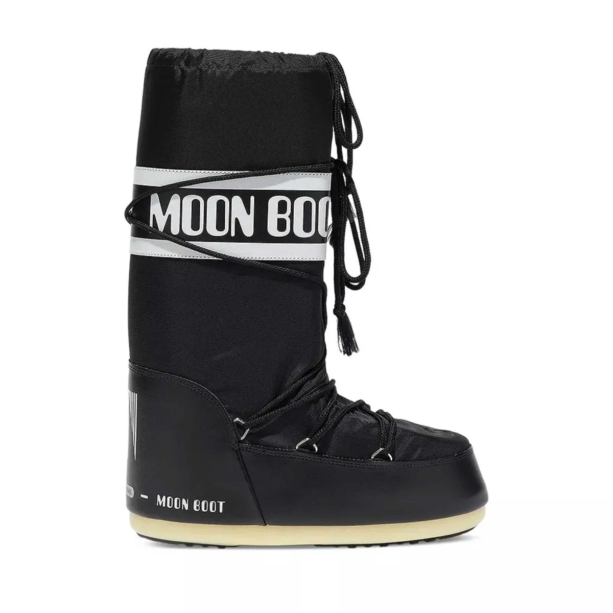 Moon Boot Girl's Icon Black Nylon