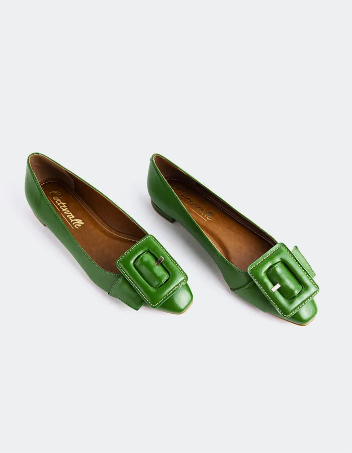 Mulan Green Leather