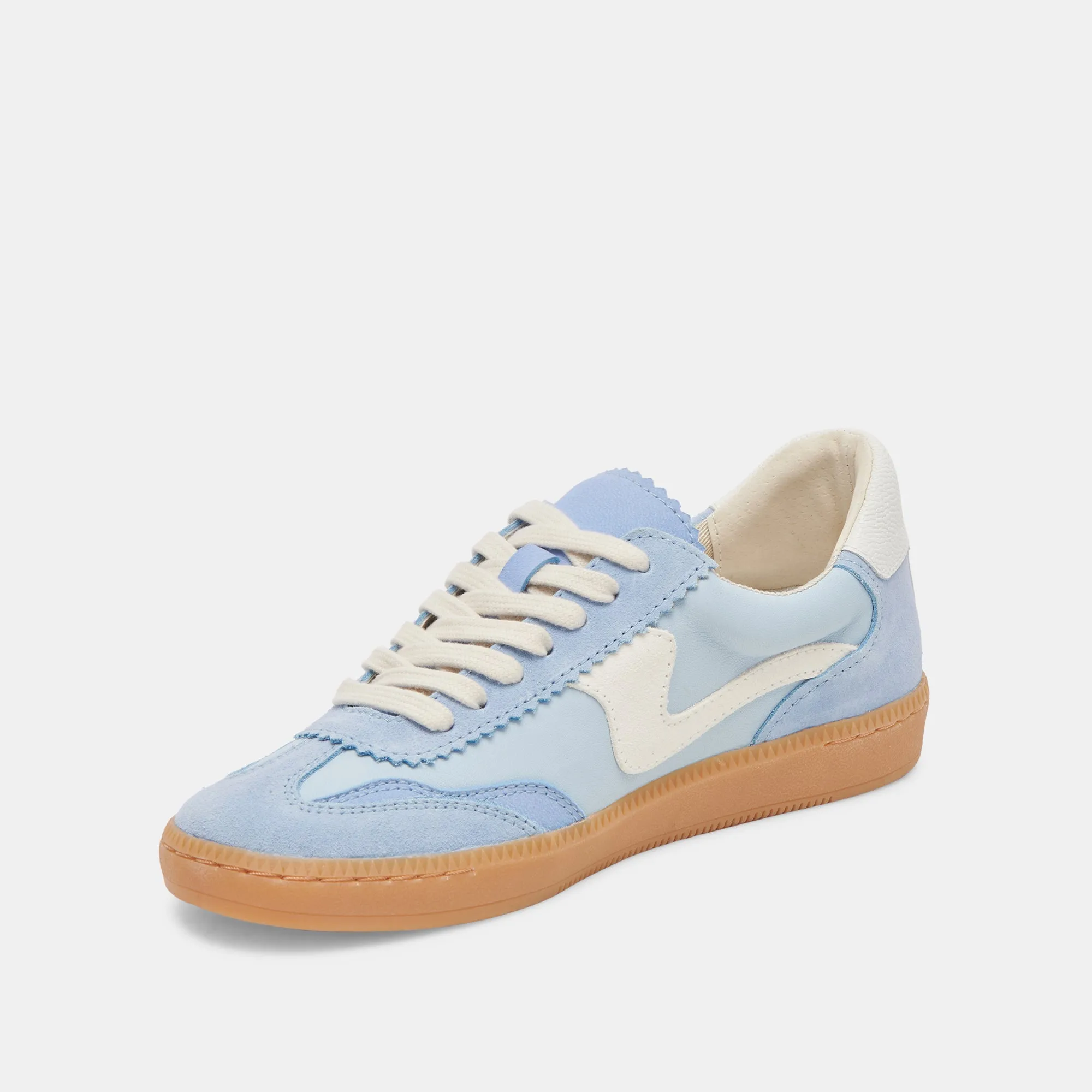 NOTICE WIDE SNEAKERS BLUE SUEDE