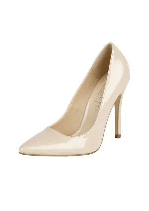 Nude Patent Flat Shoes