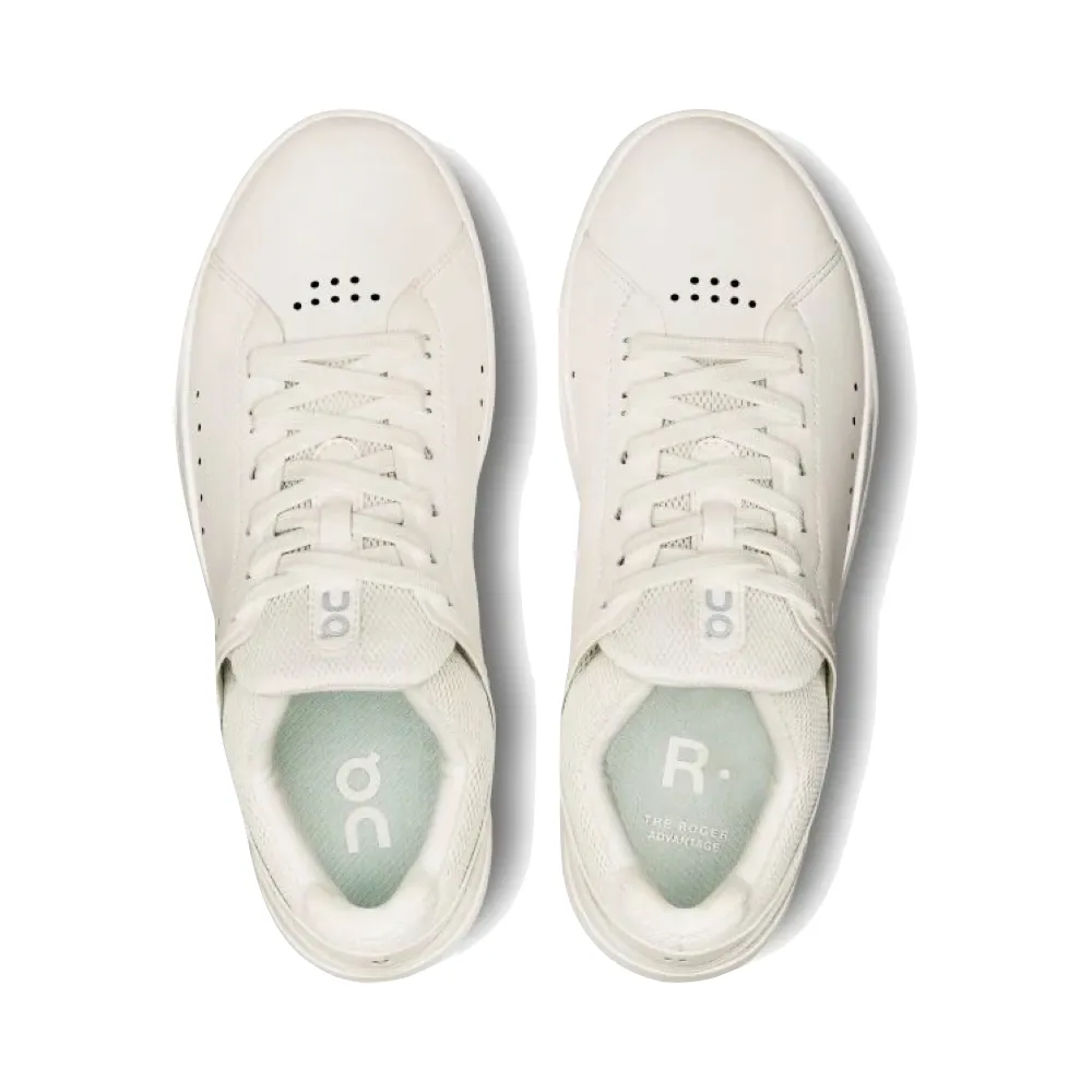 On Women's THE ROGER Advantage Sneaker in All White