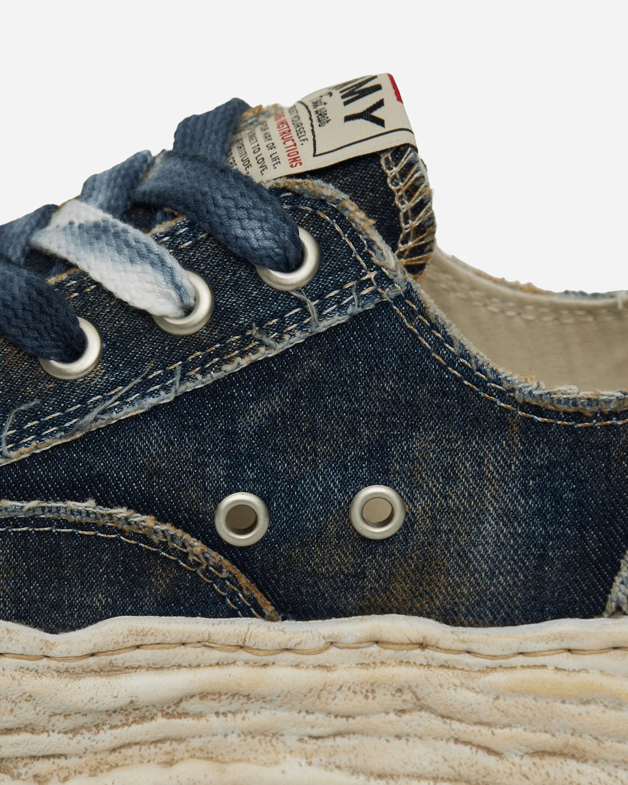 Peterson 23 OG Sole Washed Denim Low Sneakers Blue