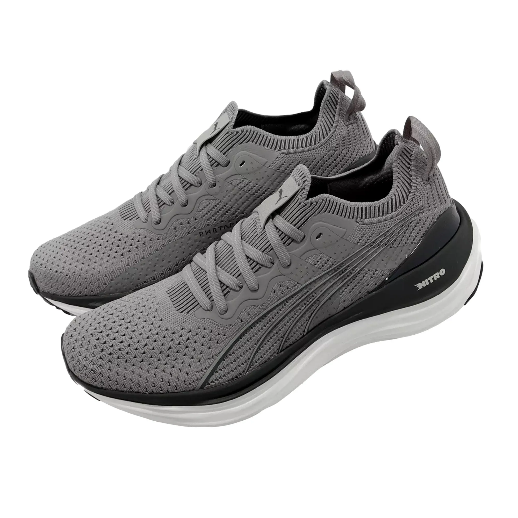 Puma ForeverRun Nitro Knit Concrete Gray/Flat Dark Gray  379139-03 Men's