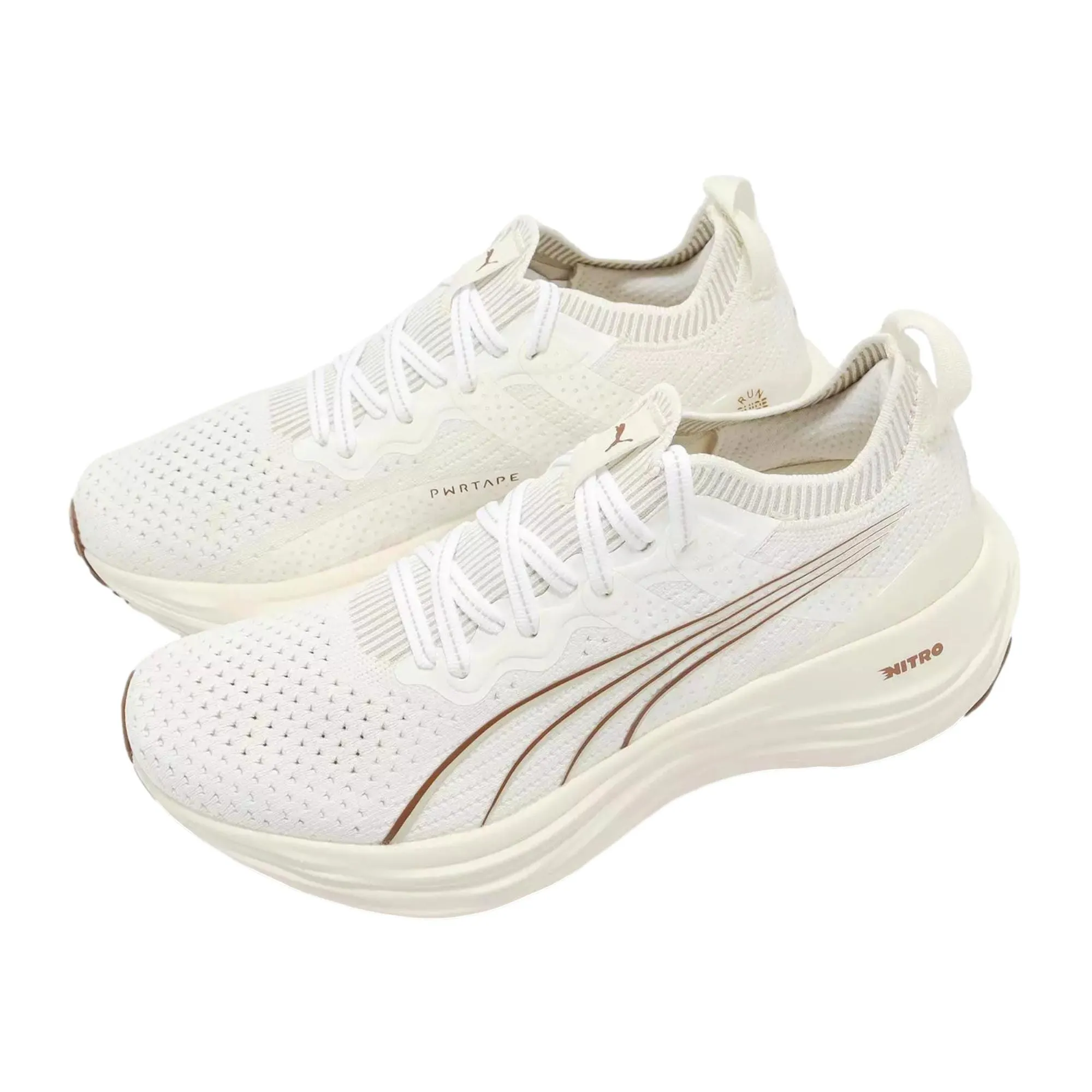 Puma ForeverRun Nitro Knit Warm White/Putty/Teak  379139-09 Men's