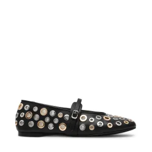 Rejoice-S Flat Shoe BLACK / SILVER GOLD
