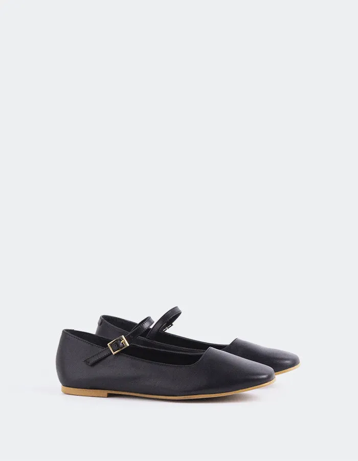 Reubena Black Leather