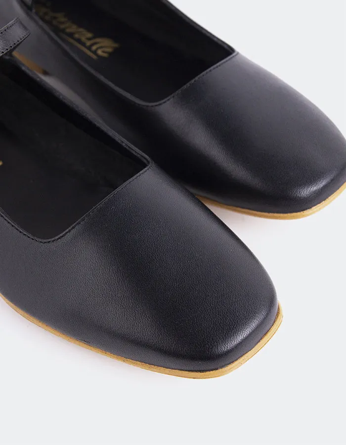 Reubena Black Leather