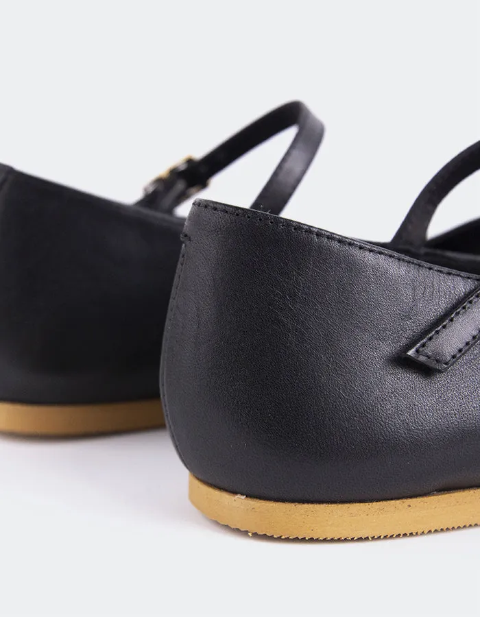 Reubena Black Leather