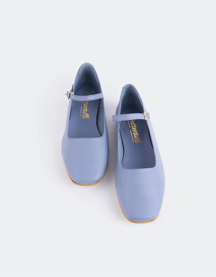 Reubena Blue Leather