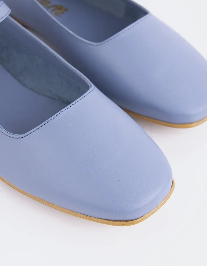 Reubena Blue Leather