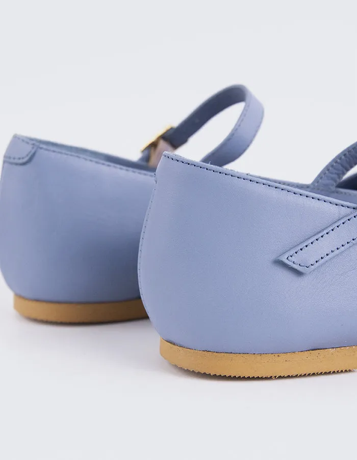 Reubena Blue Leather