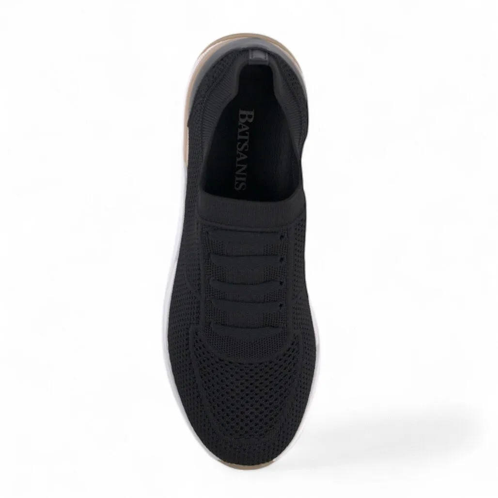 Ronaldo Black Knitted Sneakers