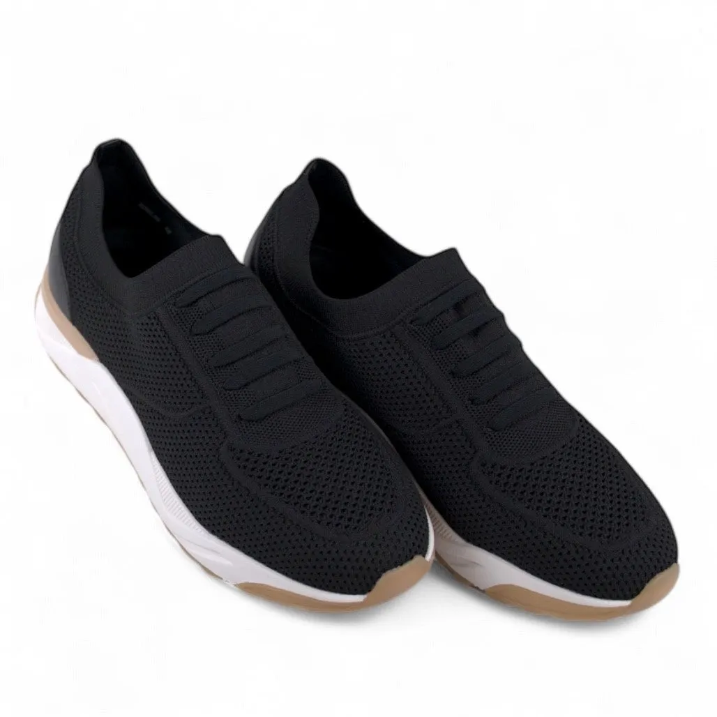 Ronaldo Black Knitted Sneakers