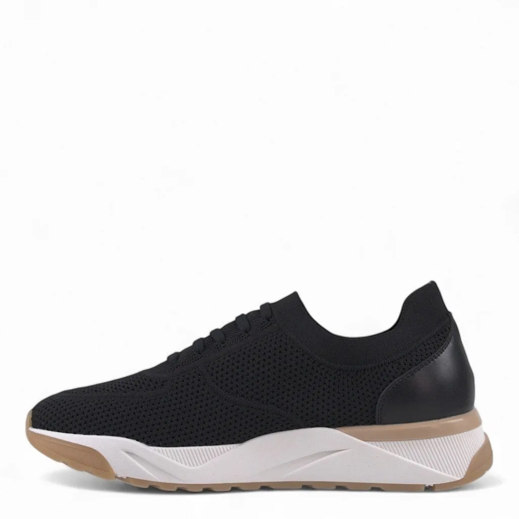Ronaldo Black Knitted Sneakers