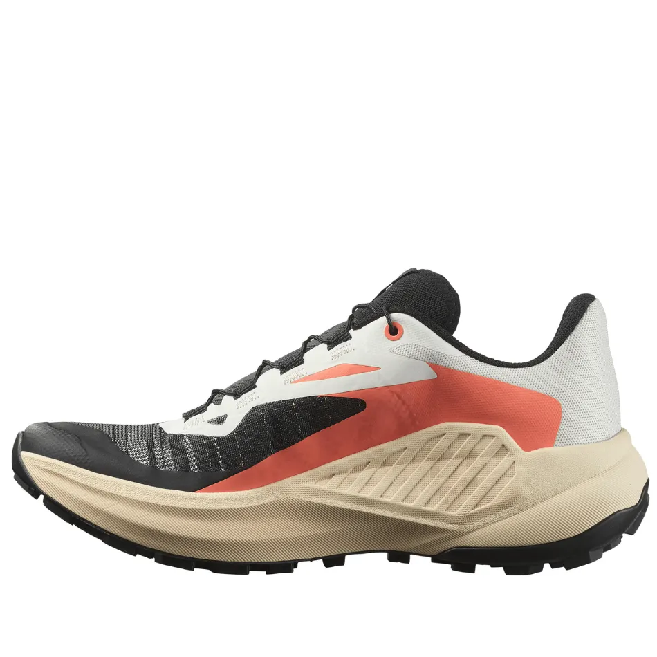 Salomon Women's Genesis Trail Running Shoes in Fusion Coral/Tender Peach/Black SS25