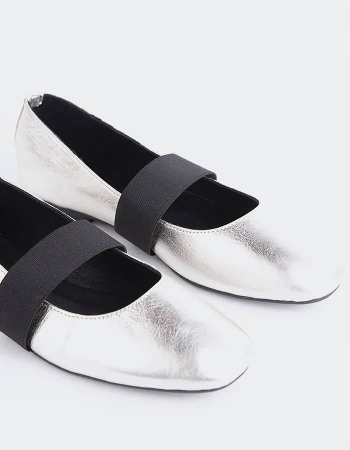 Seraphina Silver Leather