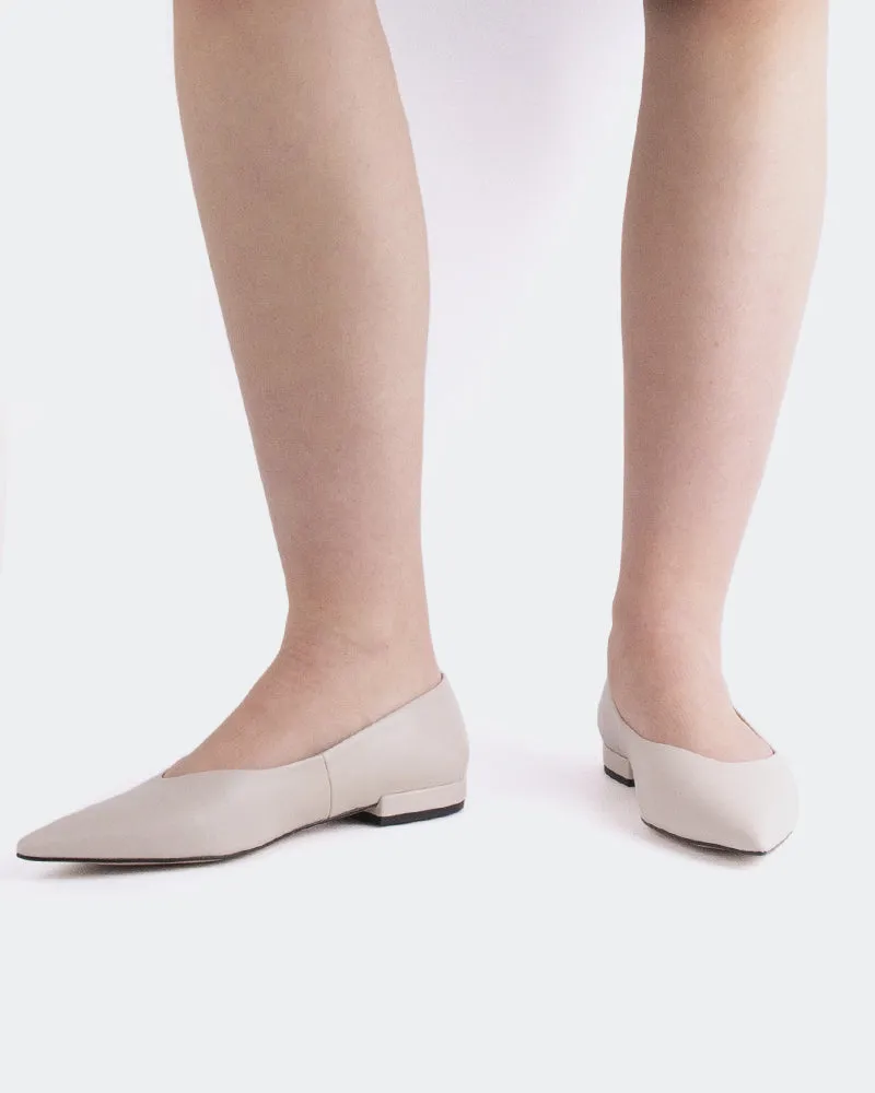 Shynnis Off White Leather