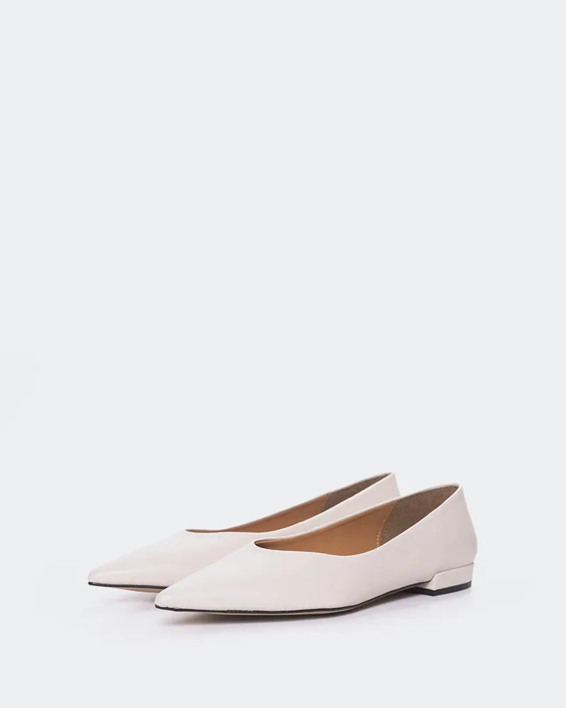 Shynnis Off White Leather
