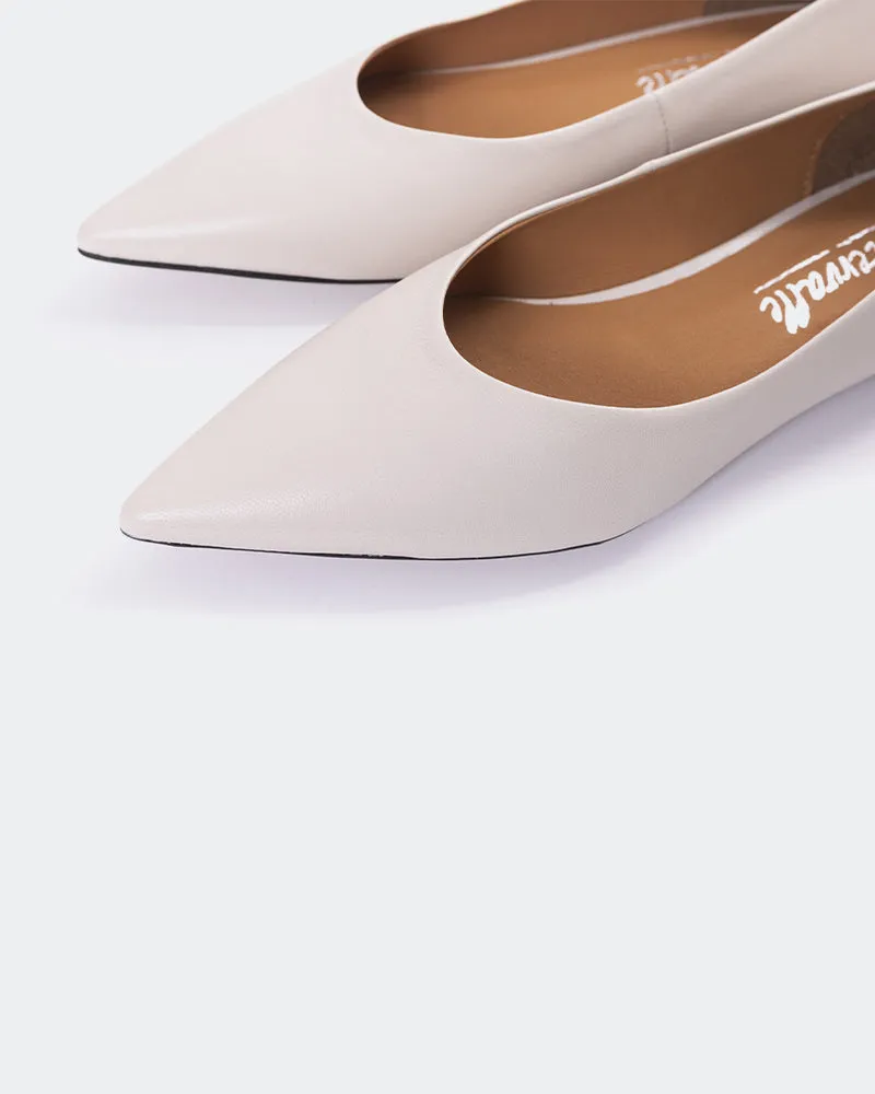 Shynnis Off White Leather