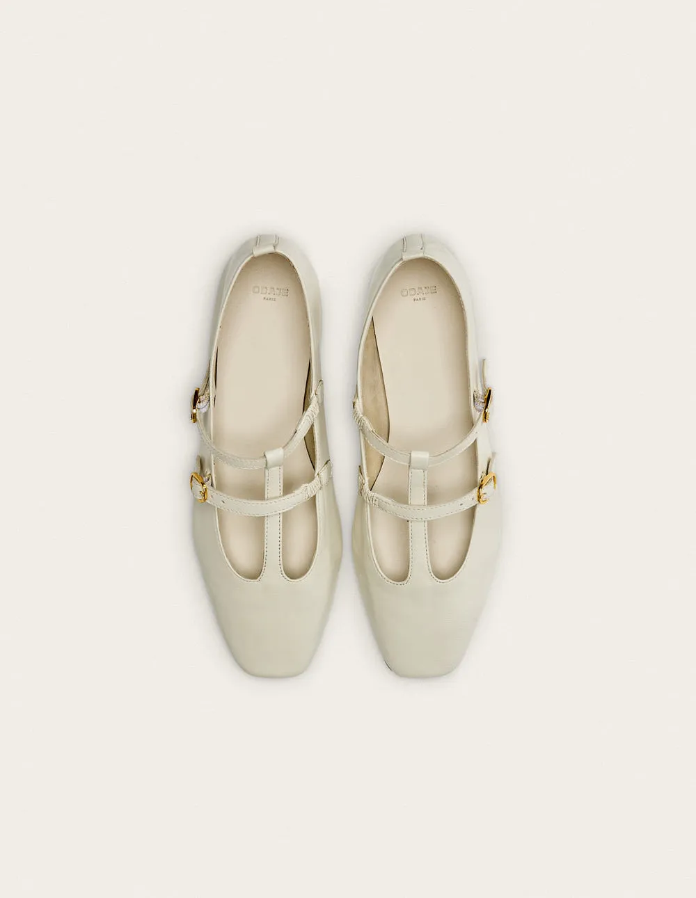 Sira Ballerinas - Off-white Leather