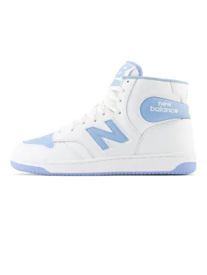 Sneakers Alte Stile Basket Retrò Celeste/Bianco
