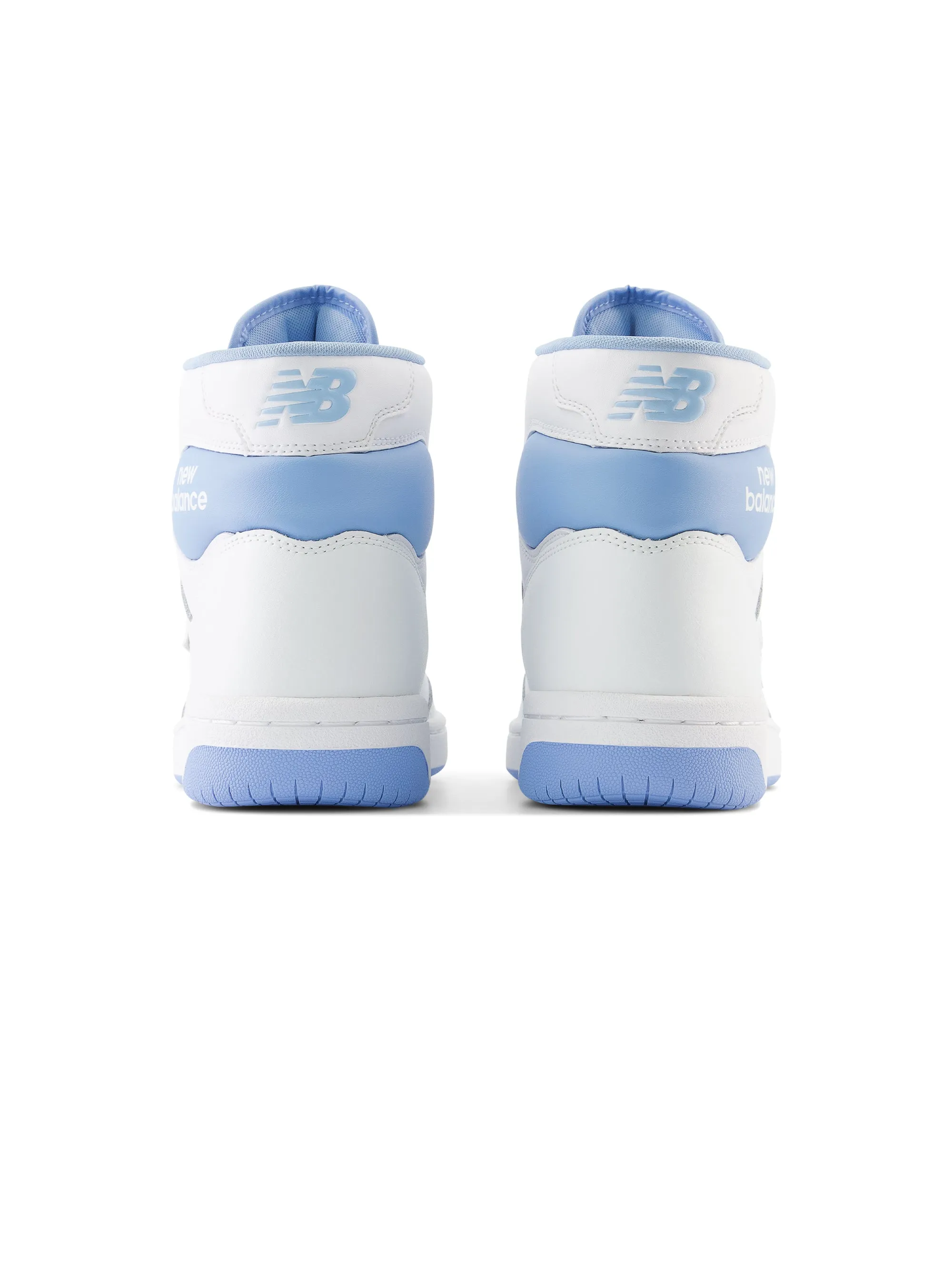 Sneakers Alte Stile Basket Retrò Celeste/Bianco