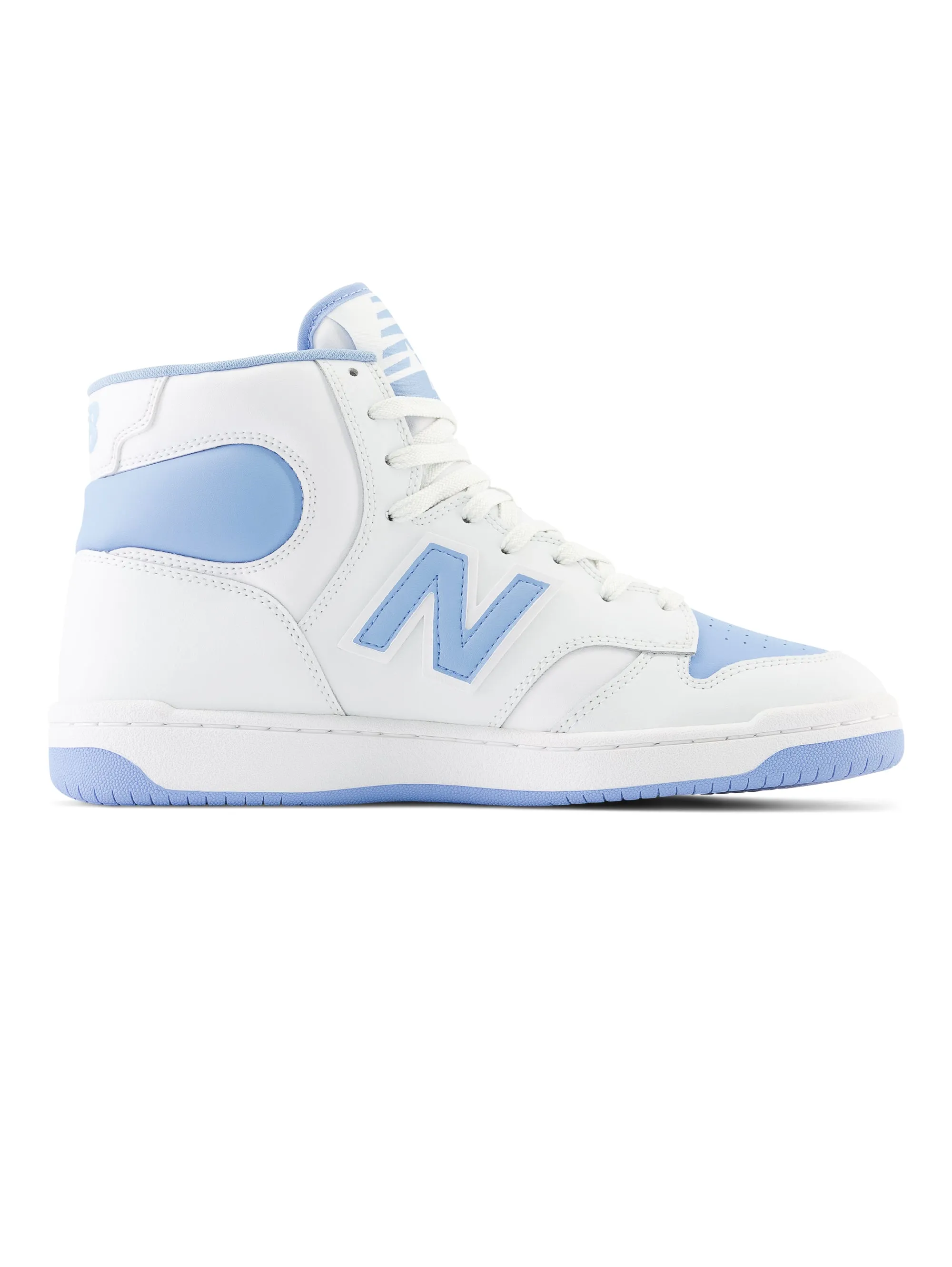 Sneakers Alte Stile Basket Retrò Celeste/Bianco