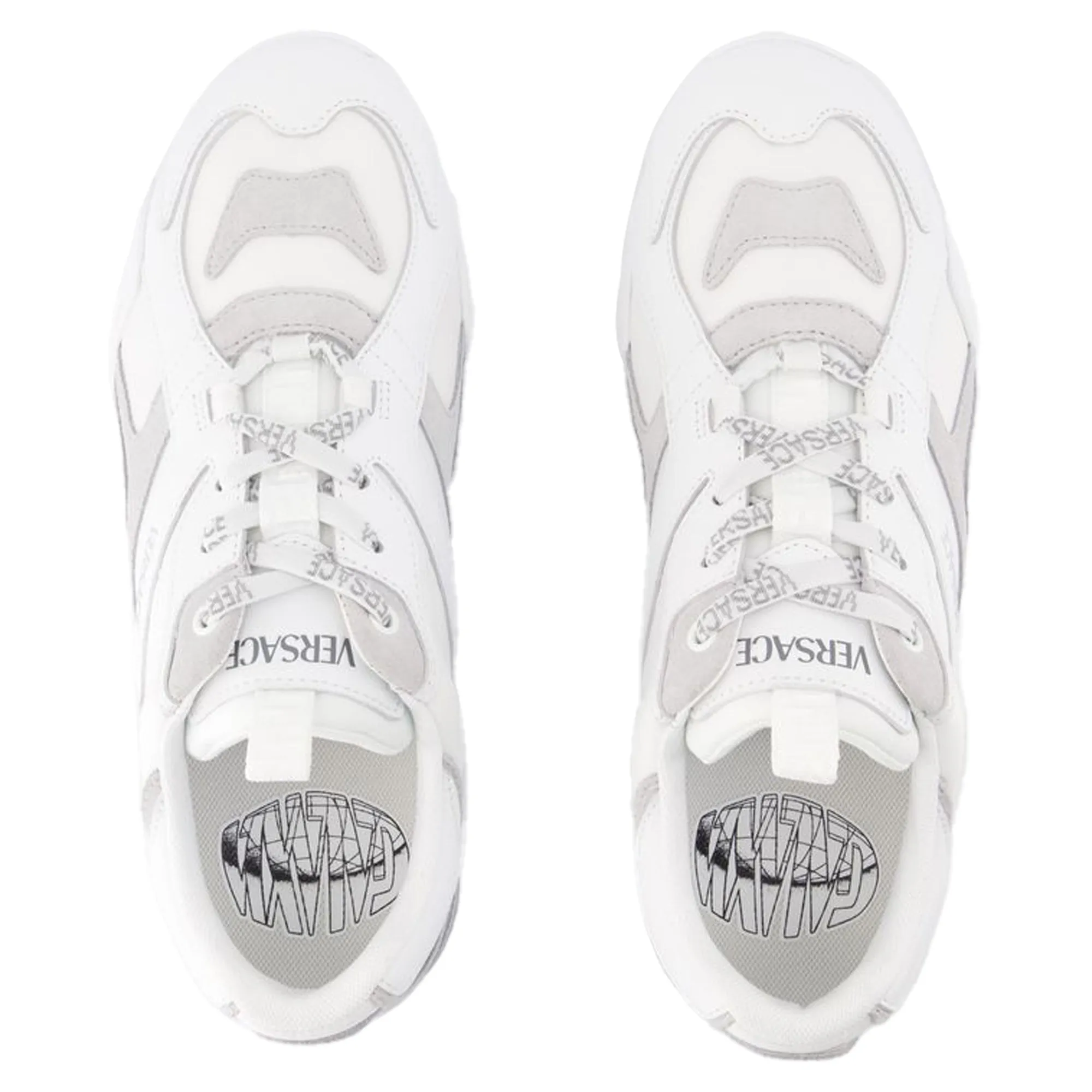 Sneakers - Versace - Leather - White
