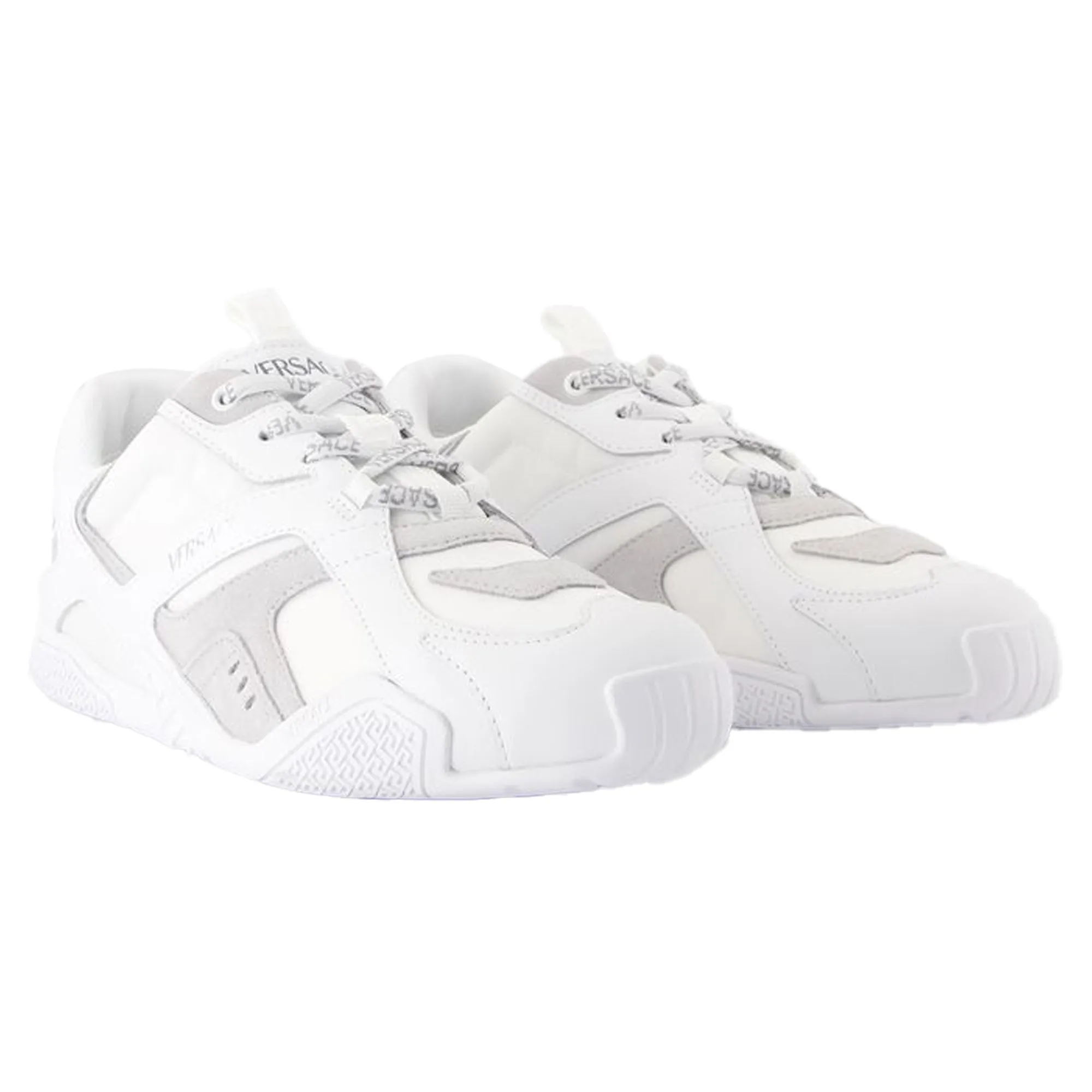 Sneakers - Versace - Leather - White