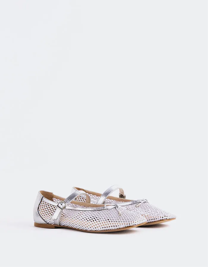 Starflower Silver Leather