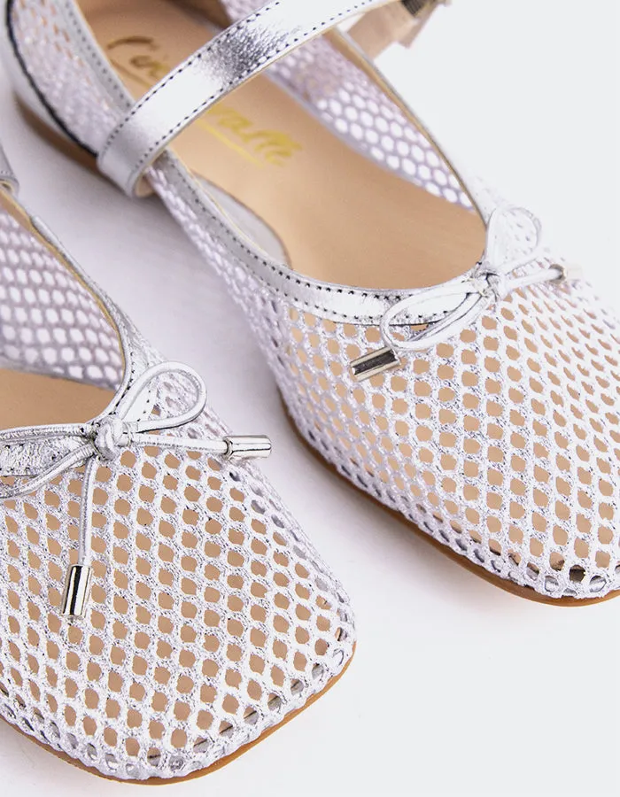 Starflower Silver Leather