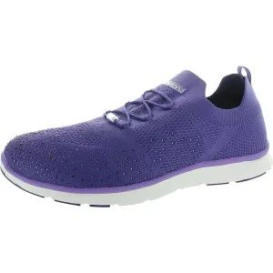 SteffiRhinestone Womens Rhinestone Man Made Slip-On Sneakers