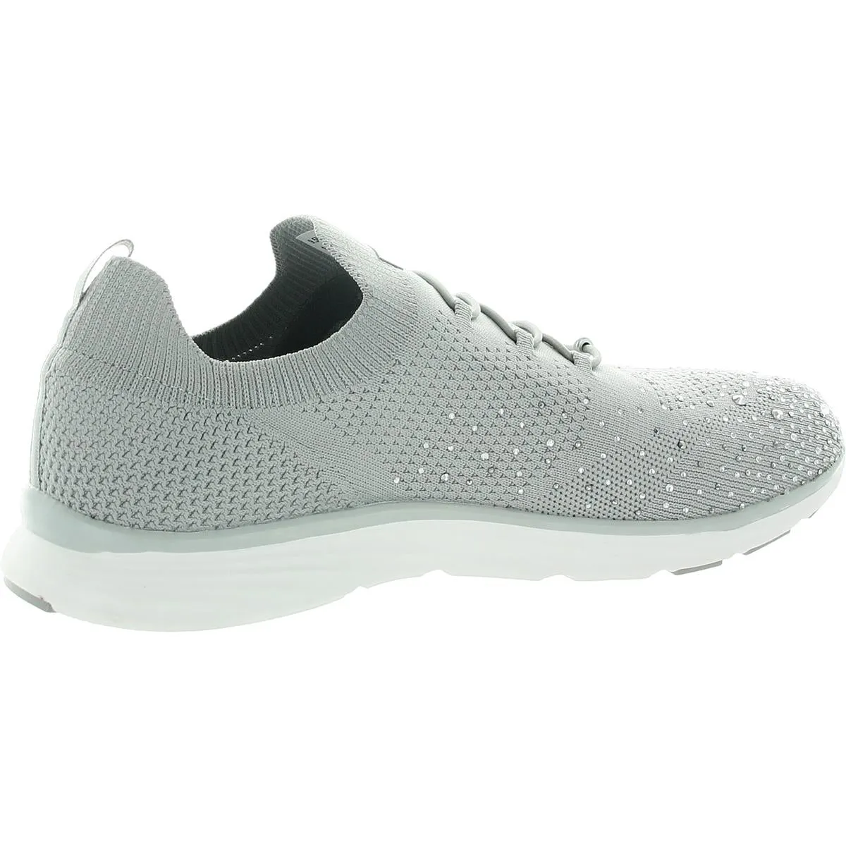 SteffiRhinestone Womens Rhinestone Man Made Slip-On Sneakers