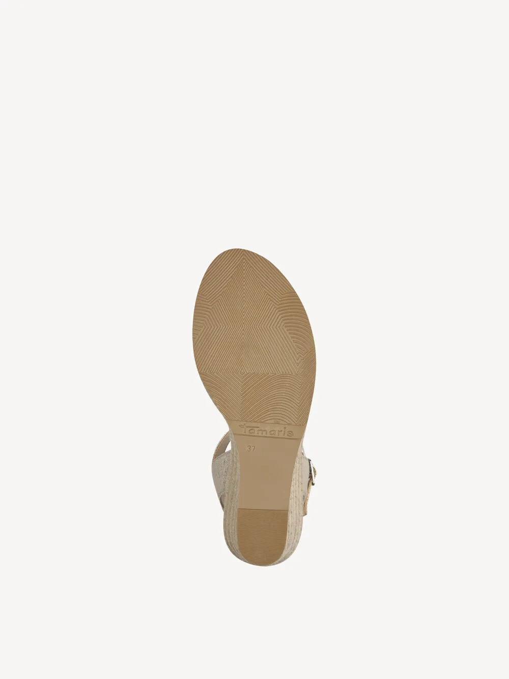 Tamaris Gold Wedge Sandal