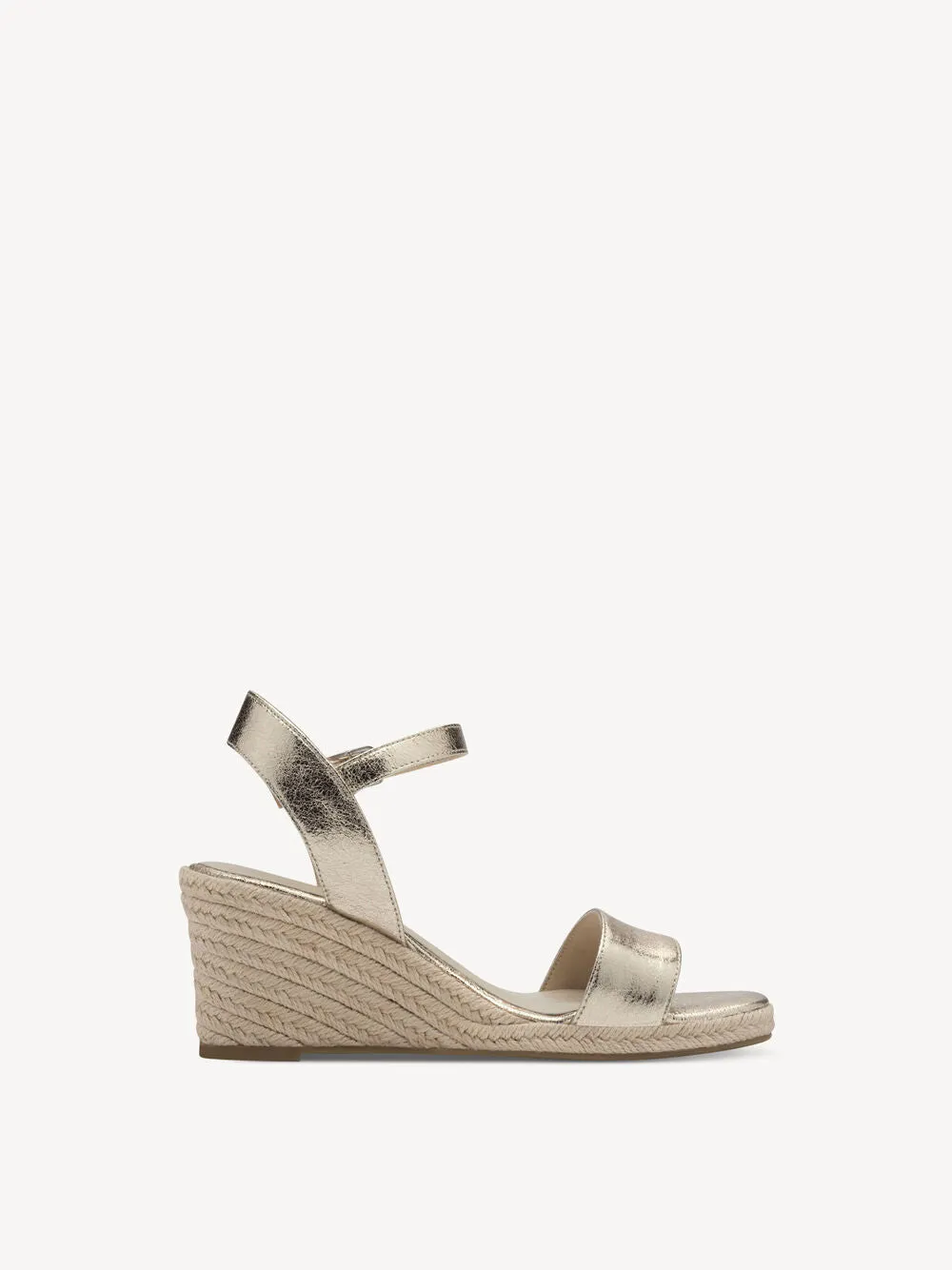 Tamaris Gold Wedge Sandal