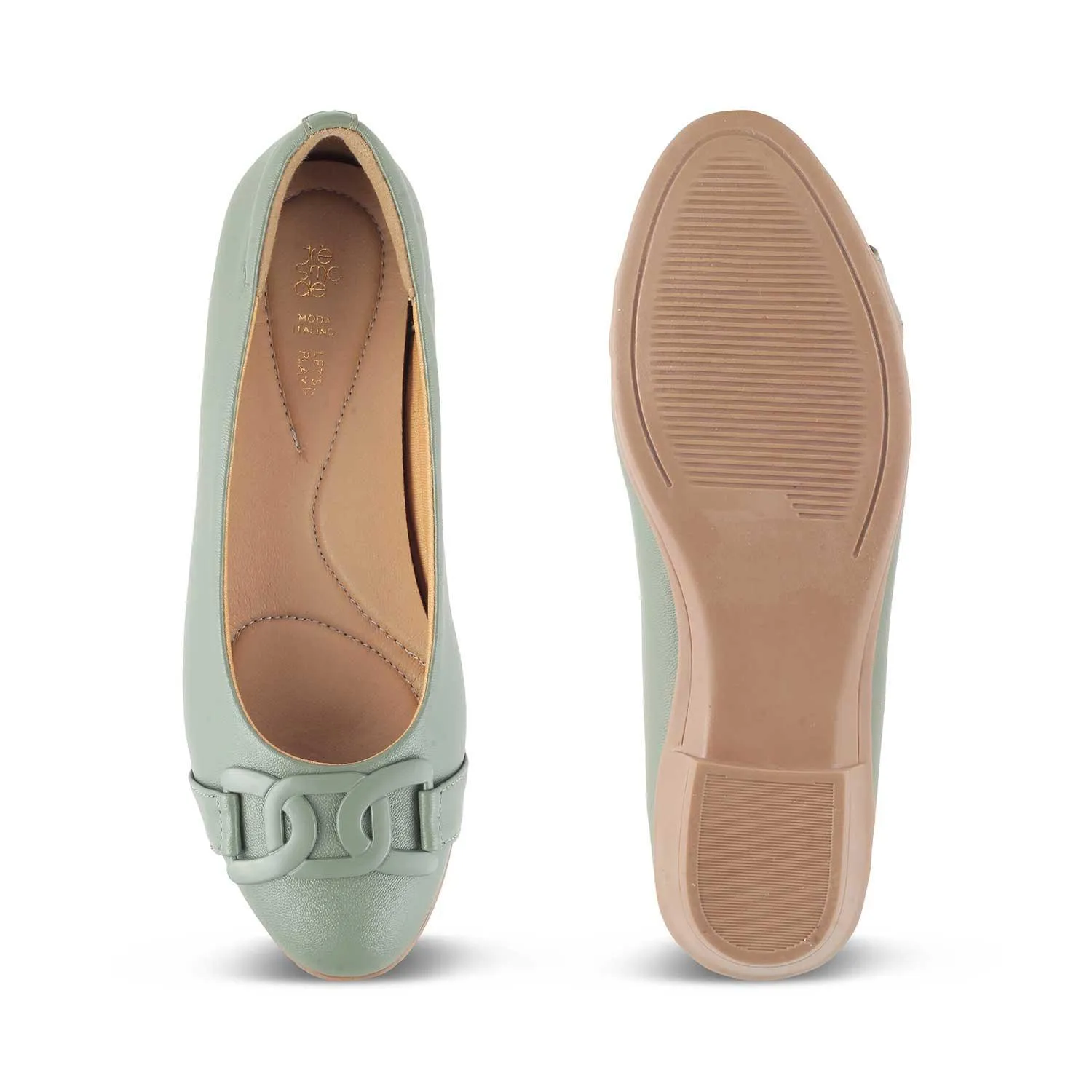 The Bolingo Green Women's Casual Ballerinas Tresmode