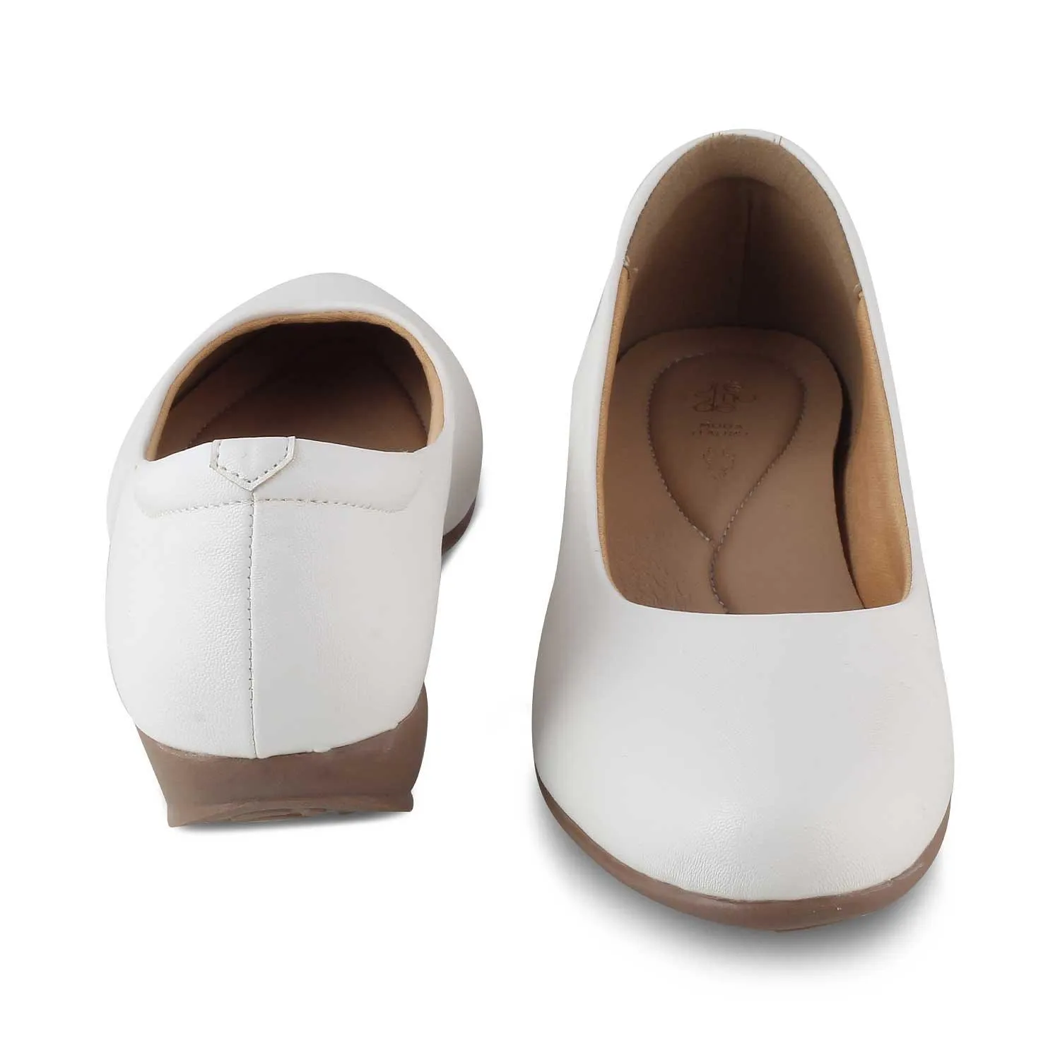 The Charlot White Women's Casual Ballerinas Tresmode