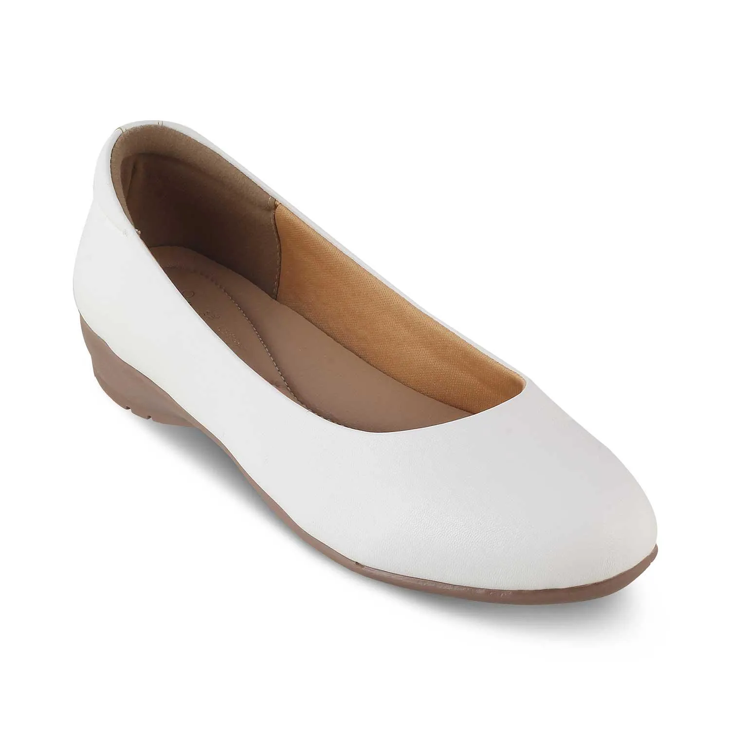 The Charlot White Women's Casual Ballerinas Tresmode