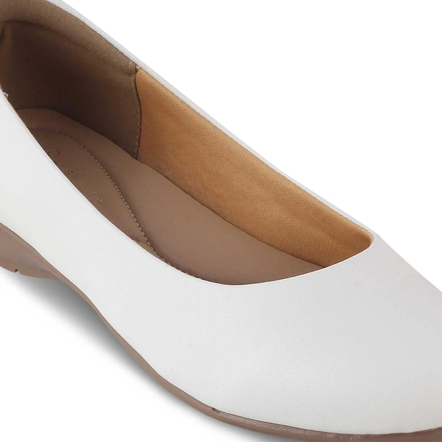 The Charlot White Women's Casual Ballerinas Tresmode
