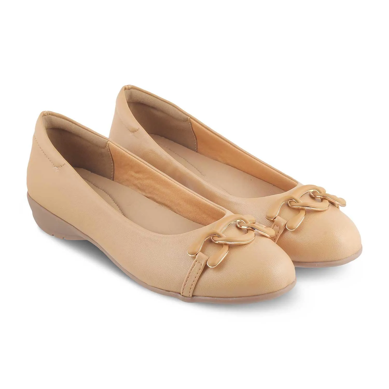 The Verona Beige Women's Dress Ballerinas Tresmode